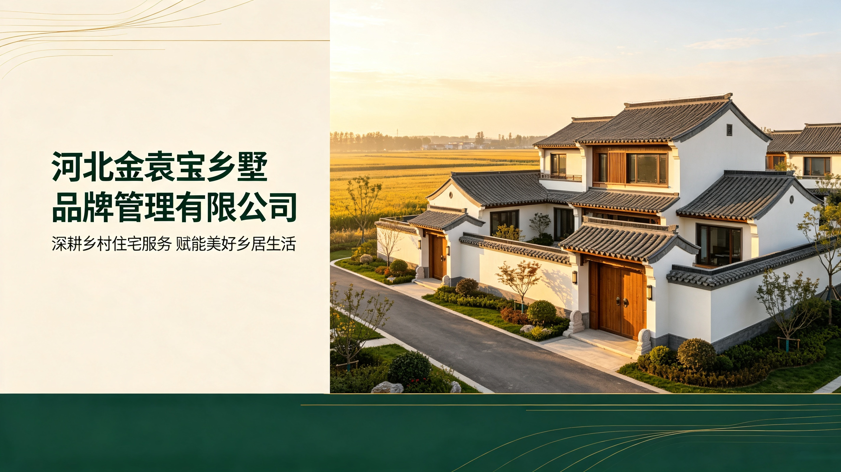 河北金袁宝乡墅品牌管理有限公司，乡村住宅服务与美好乡居生活
